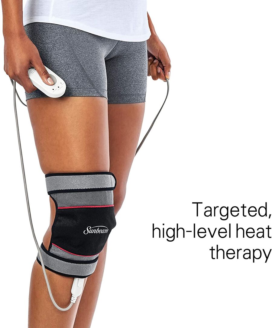 Sunbeam FlexTemp Hot + Cold Joint Wrap With Gel Pack, Gray, 3 Heat Settings